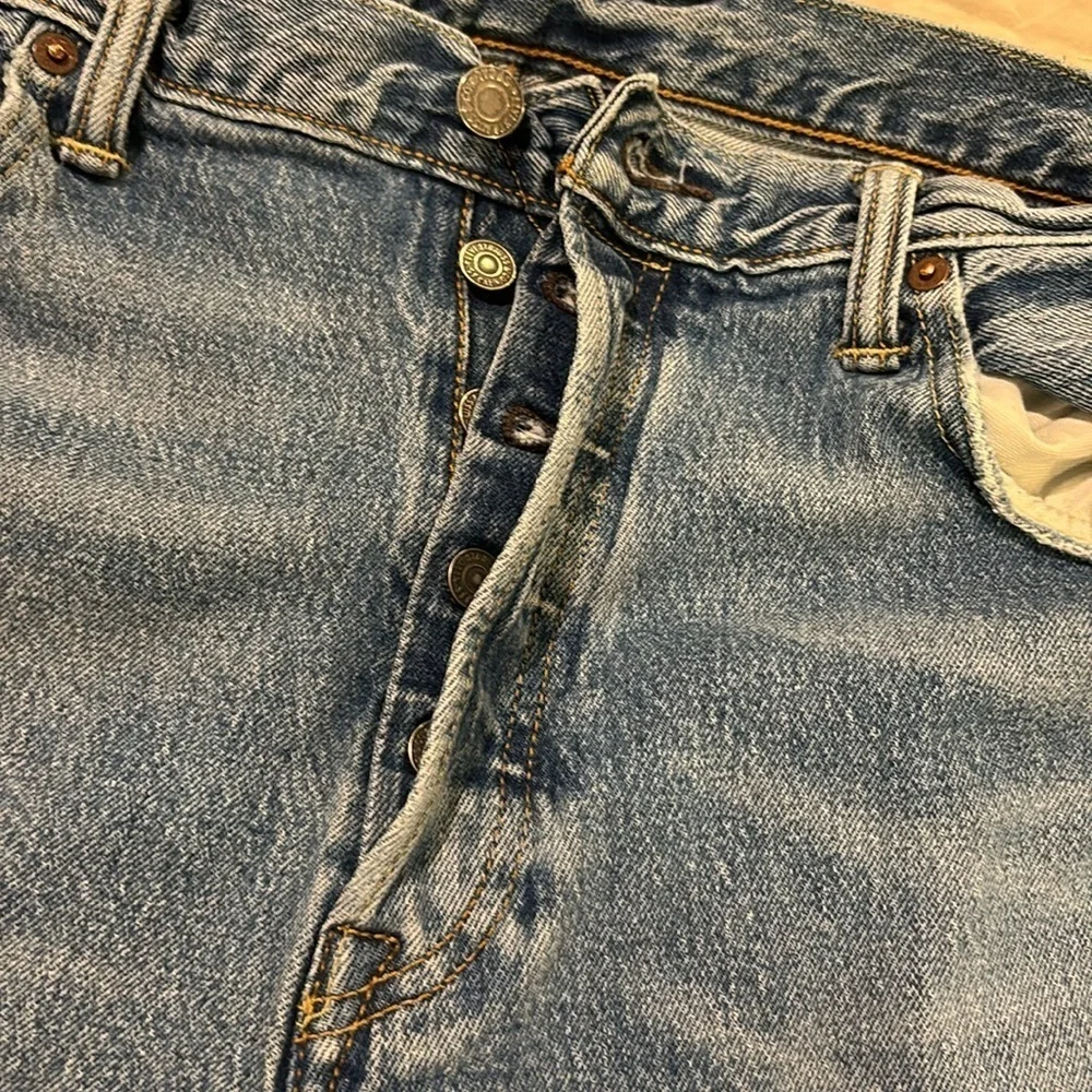 Y2K Levi’s 501 CT Denim Jeans. Button-Fly Straight. Men’s Sz- 36x34 EUC 1990s